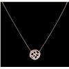 0.77 ctw Diamond Necklace - 14KT Rose Gold