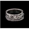 Image 1 : 0.42 ctw Diamond Ring - 14KT White Gold