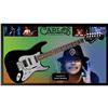Image 1 : Signed and Custom Framed Santana Guitar