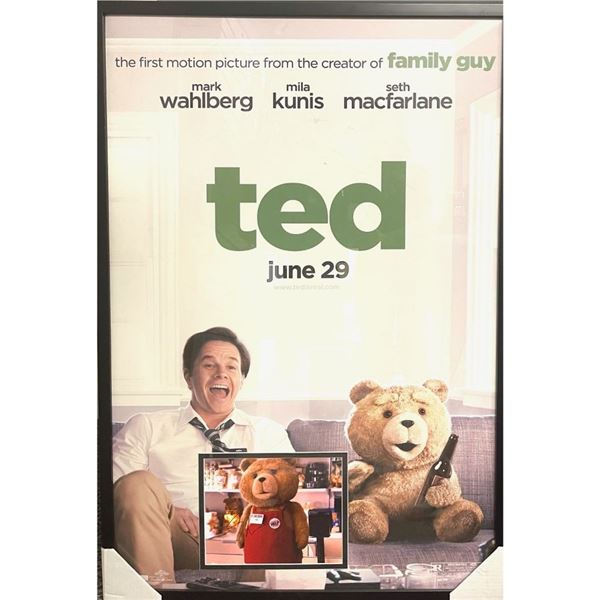 Signed and Framed Ted Poster