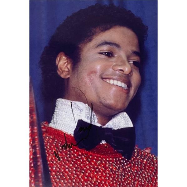 Signed Michael Jackson 8 x 10 Photo