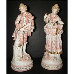 BISQUE COLONIAL STATUETTES