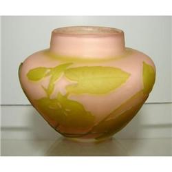 GALLE ART GLASS CAMEO VASE