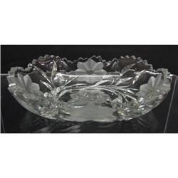 AMERICAN BRILLIANT CUT GLASS MINT DISH