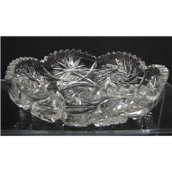 AMERICAN BRILLIANT CUT GLASS BOWL