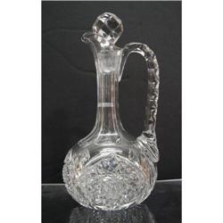 AMERICAN BRILLIANT CUT GLASS DECANTER