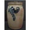 Image 1 : BLUE DECORATED STONEWARE CROCK