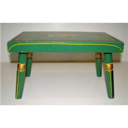 PAINT DECORATED FOOTSTOOL