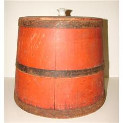 PAINT DECORATED FIRKIN