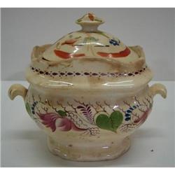 GAUDY WELSH COVERED SUGAR