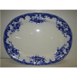 FLOW BLUE PLATTER