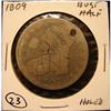 Image 1 : 1809 U.S. BUST HALF DOLLAR