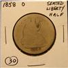 Image 1 : 1858-O U.S. SEATED LIBERTY HALF DOLLAR