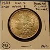 Image 1 : 1883 U.S. MORGAN SILVER DOLLAR