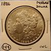 Image 1 : 1886 U.S. MORGAN SILVER DOLLAR