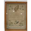 Image 1 : 19TH CENTURY NEEDLEPOINT SAMPLER