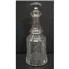 Image 1 : CLEAR BLOWN GLASS DECANTER
