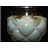 Image 2 : WHITE IRIDESCENT GLASS BISCUIT JAR