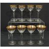 Image 1 : GILT DECORATED WINE GLASSES