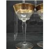Image 2 : GILT DECORATED WINE GLASSES