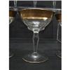 Image 2 : GILT DECORATED CHAMPAGNE GLASSES