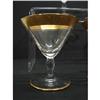 Image 2 : GILT DECORATED MARTINI GLASSES