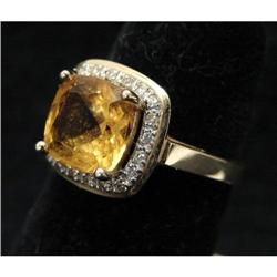 14KT GOLD CITRINE RING
