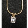 Image 1 : 14KT YELLOW GOLD DIAMOND PENDANT