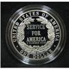 Image 2 : 1996 U.S. NATIONAL COMMUNITY SERVICE SILVER DOLLAR