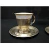 Image 2 : STERLING DEMITASSE CUPS AND SAUCERS