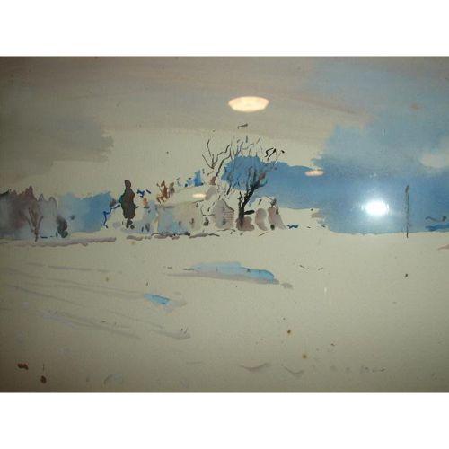 JACK LEWIS WATERCOLOR PAINTING