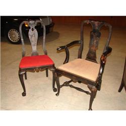 CHINESE QUEEN ANNE STYLE CHAIRS
