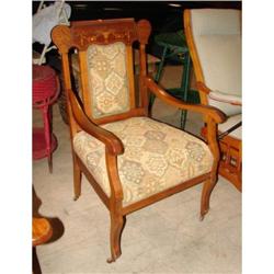 WALNUT EASTLAKE ARMCHAIR