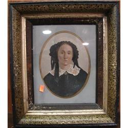 EARLY FRAMED WATERCOLOR PAINTING