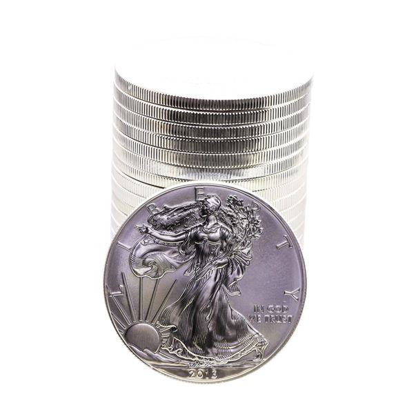 Roll of (20) Brilliant Uncirculated 2013 $1 American Silver Eagle Coins