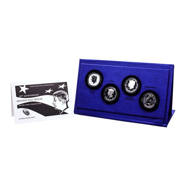 2014 50th Anniversary Kennedy Half Dollar Silver Coin Collection w/ Box & COA