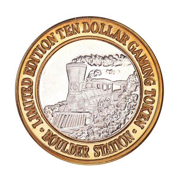 .999 Silver Boulder Station Hotel Casino Las Vegas, NV $10 Limited Casino Token