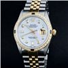 Image 1 : Rolex Men's Two Tone MOP Diamond & Sapphire Oyster Perpetual Datejust Wristwatch