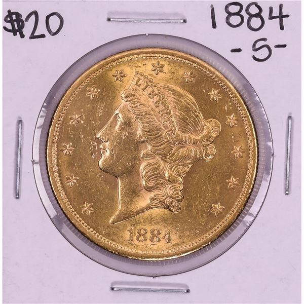 1884-S $20 Liberty Head Double Eagle Gold Coin
