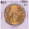 Image 1 : 1884-S $20 Liberty Head Double Eagle Gold Coin