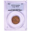 Image 1 : 1864 Large Motto Two Cent Piece Coin PCGS Genuine