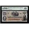 Image 1 : 1862-63 $100 Confederate States of America Note T-41 PMG Extremely Fine 45