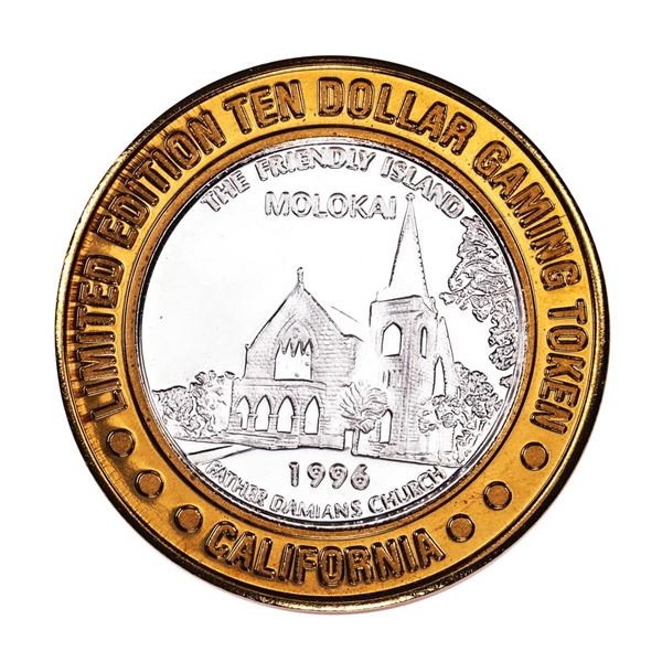 .999 Silver Sam Boyd's California $10 Casino Limited Edition Gaming Token