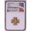 Image 1 : 1986 $5 American Gold Eagle Coin NGC MS69 Don Everhart Signature
