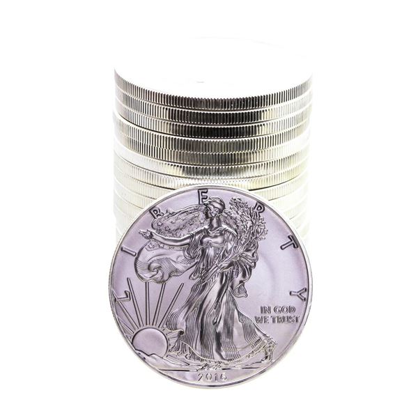Roll of (20) Brilliant Uncirculated 2016 $1 American Silver Eagle Coins
