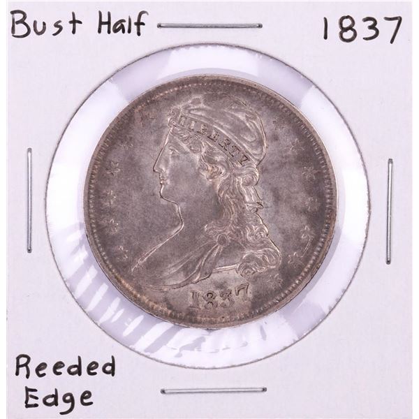 1837 Capped Bust Half Dollar Coin Reeded Edge