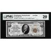 Image 1 : 1929 $10 Peoples NB of Washington, PA CH# 9901 National Note PMG Very Fine 20