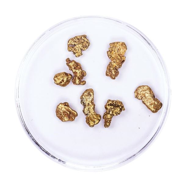 Lot of Gold Nuggets 3.74 grams Total Weight