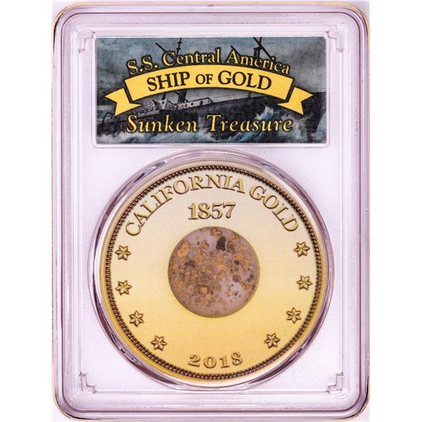 S.S. Central America Sunken Treasure 1857 Pinch California Gold PCGS Bob Evans Signed