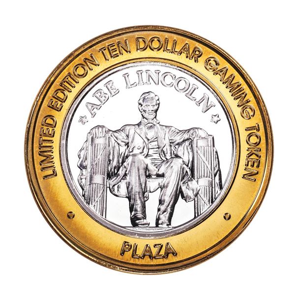 .999 Silver Plaza Las Vegas, NV $10 Casino Limited Edition Gaming Token